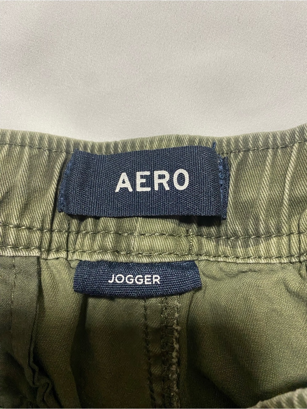Aeropostale Men's Camo Jogger pants - Olive Green - Picture 7 of 13